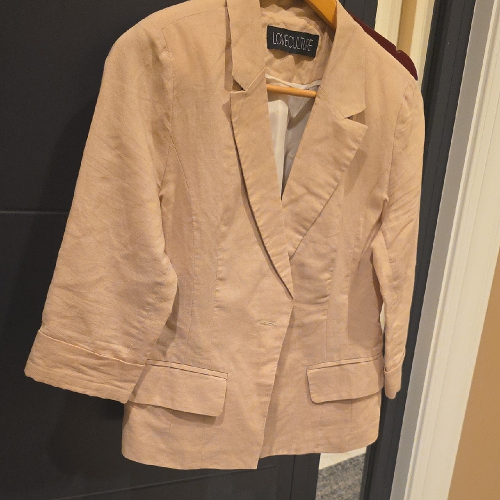 Love Culture Women's Beige Blazer